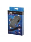 Кардридер USB-C + USB-A 3.0 + microUSB + Lightning  для карт памяти TF/SD и USB флешек Орбита OT-PCR27